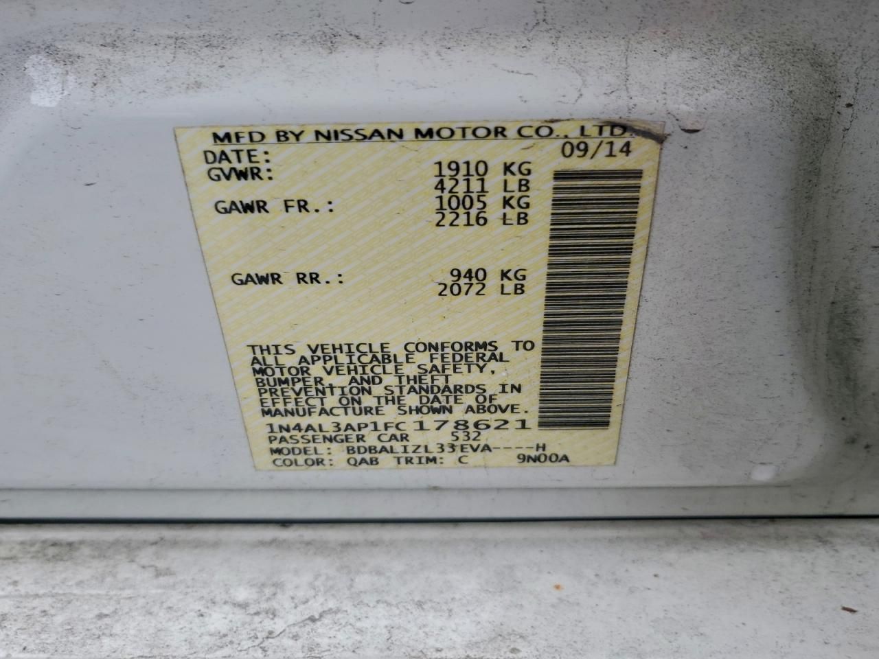 2015 Nissan Altima 2.5