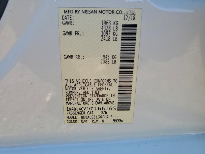 2019 Nissan Altima 2.5 sr