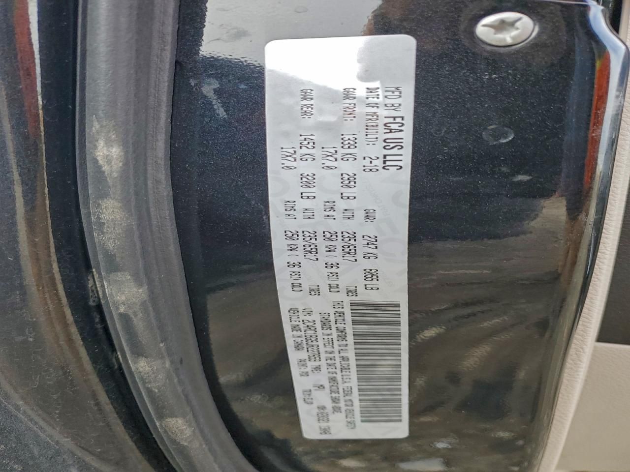 2018 Chrysler Pacifica Touring l