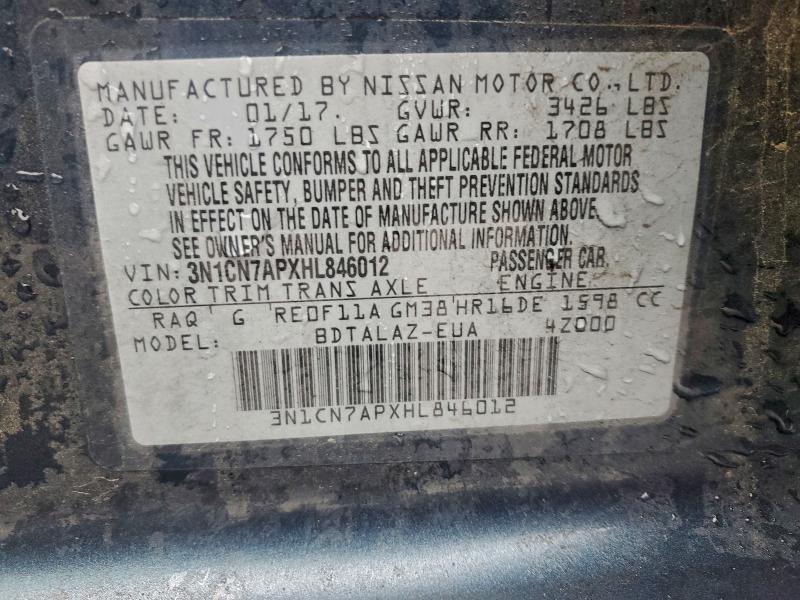 2017 Nissan Versa s