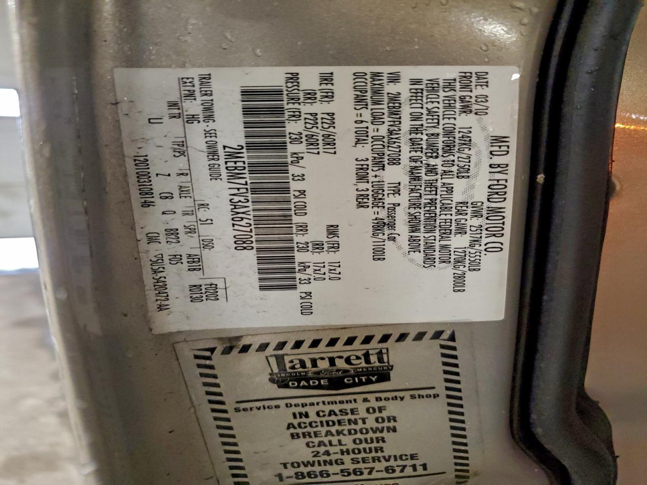 2010 Mercury Grand Marquis ls