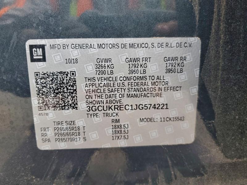 2018 Chevrolet Silverado K1500 lt