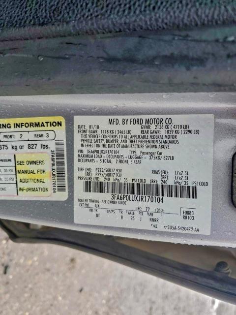 2018 Ford Fusion se Hybrid