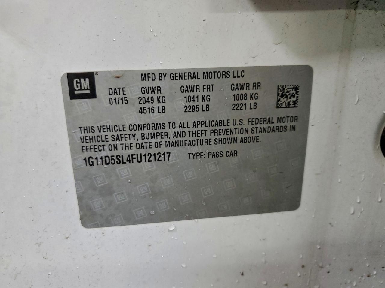 2015 Chevrolet Malibu 2LT