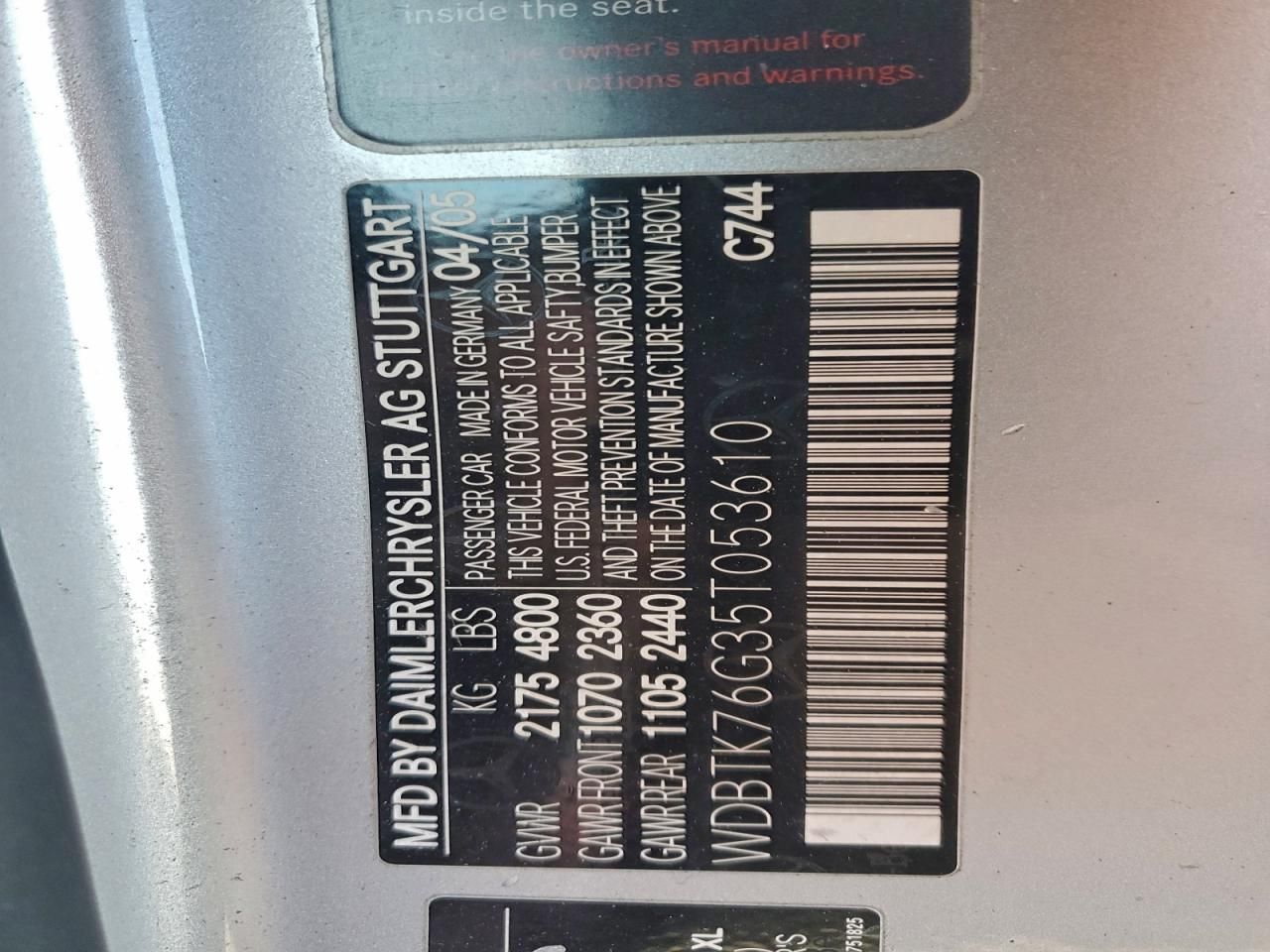 2005 Mercedes-Benz Clk 55 amg