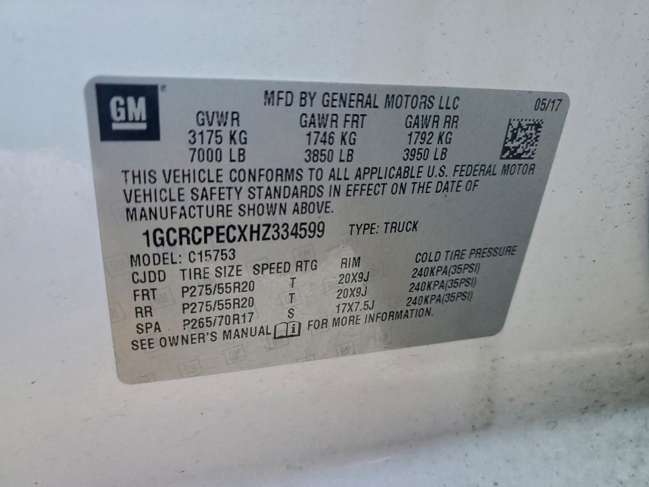 2017 Chevrolet Silverado C1500 Custom