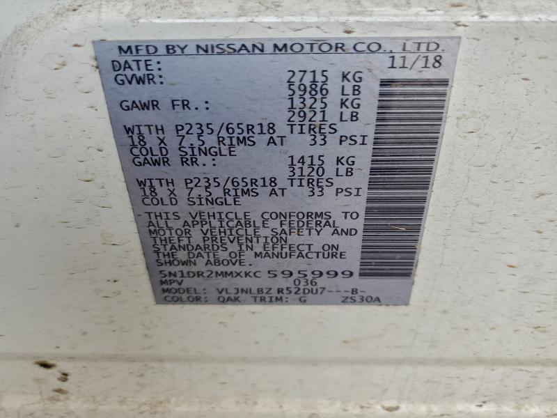 2019 Nissan Pathfinder s