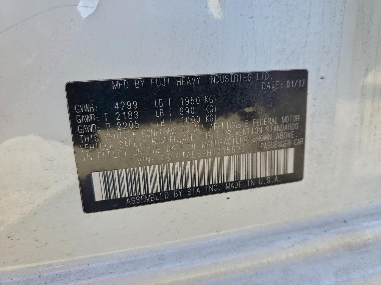 2017 Subaru Impreza Sport