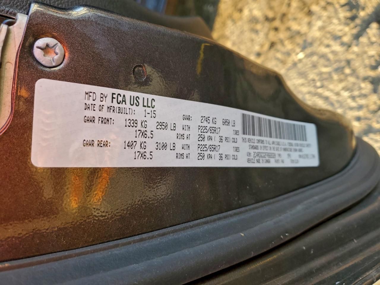 2015 Dodge Grand Caravan sxt