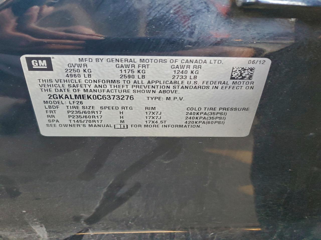 2012 GMC Terrain sle