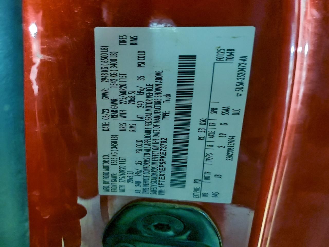 2023 Ford F150 Super cab