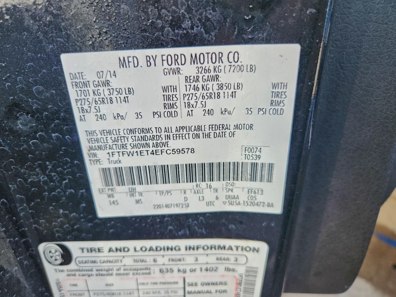 2014 Ford F150 Supercrew