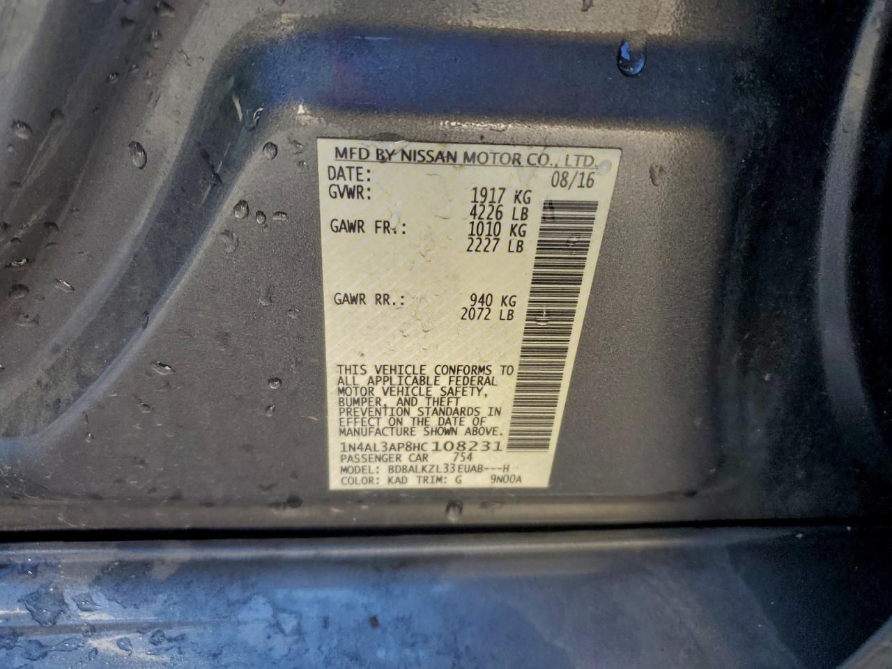 2017 Nissan Altima 2.5