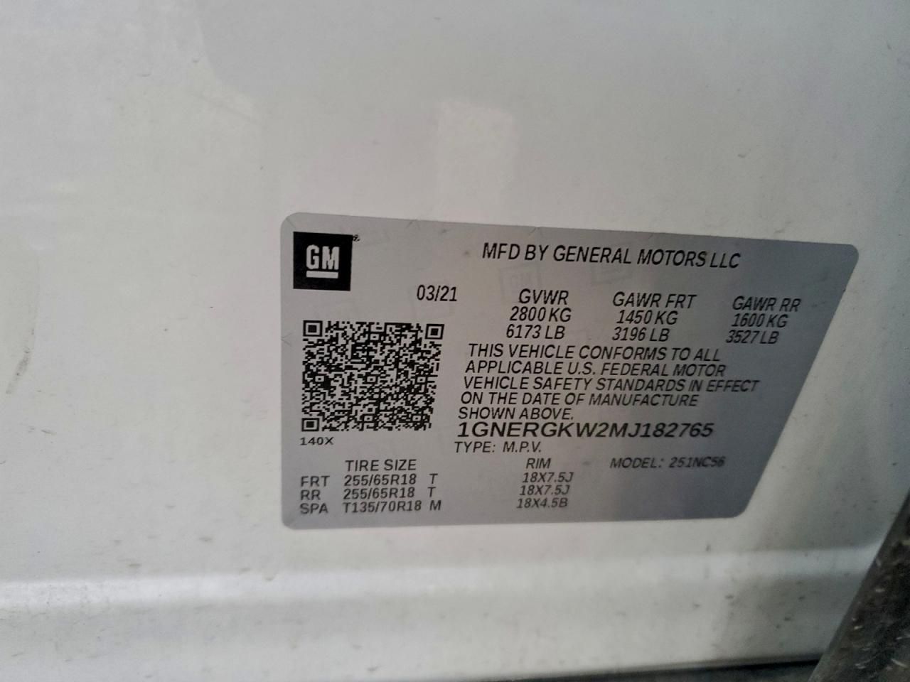 2021 Chevrolet Traverse lt