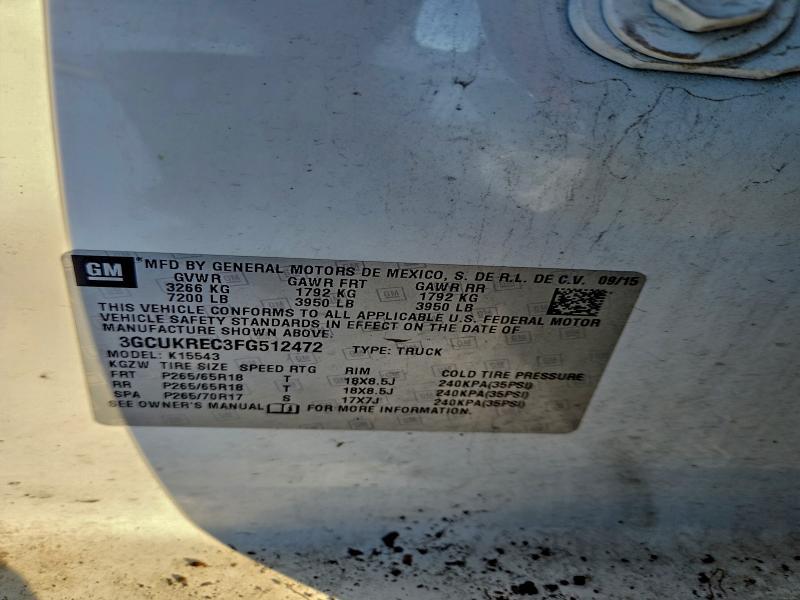 2015 Chevrolet Silverado K1500 lt