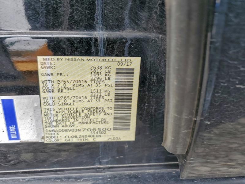 2018 Nissan Frontier s