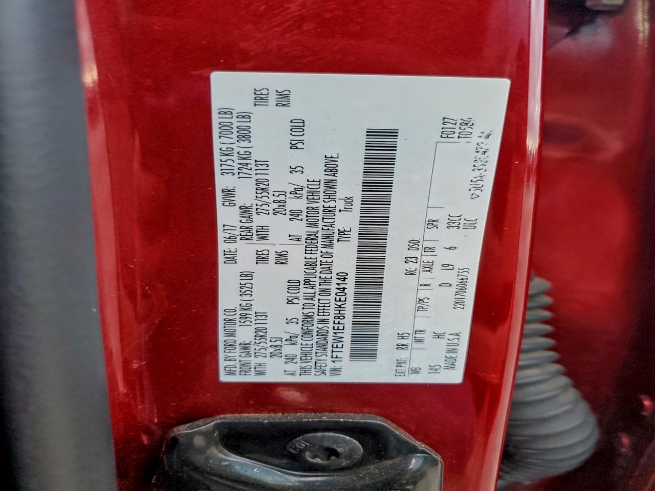 2017 Ford F150 Supercrew