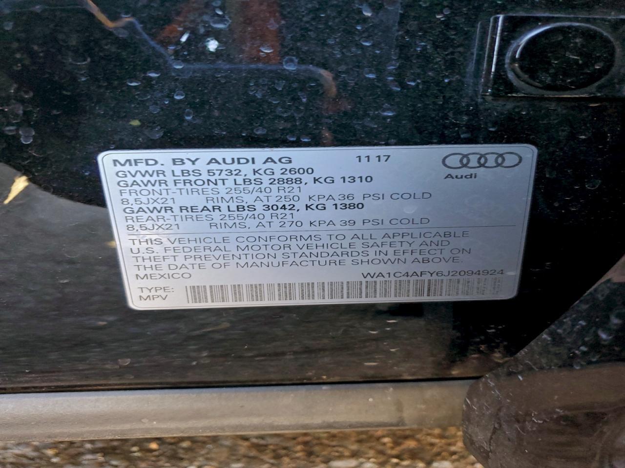 2018 Audi SQ5 Prestige