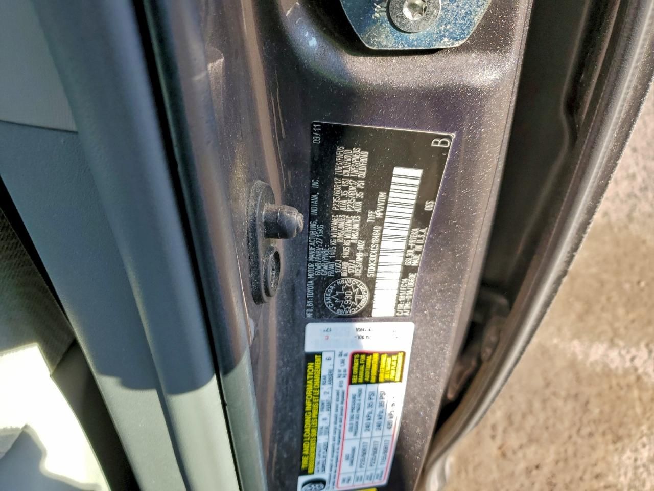 2012 Toyota Sienna le