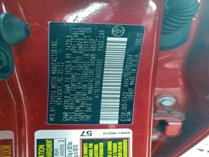 2022 Toyota Camry se