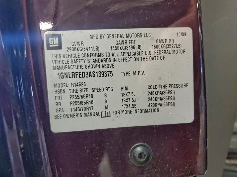 2010 Chevrolet Traverse lt