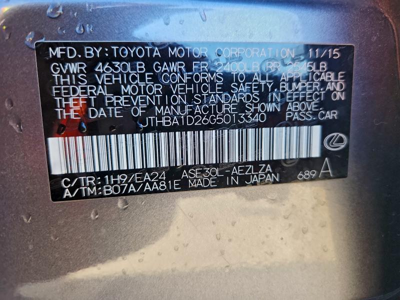 2016 Lexus Is 200t Base