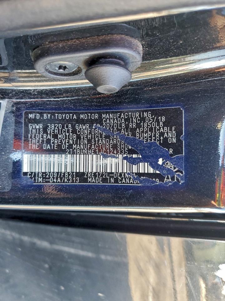 2018 Toyota Corolla l