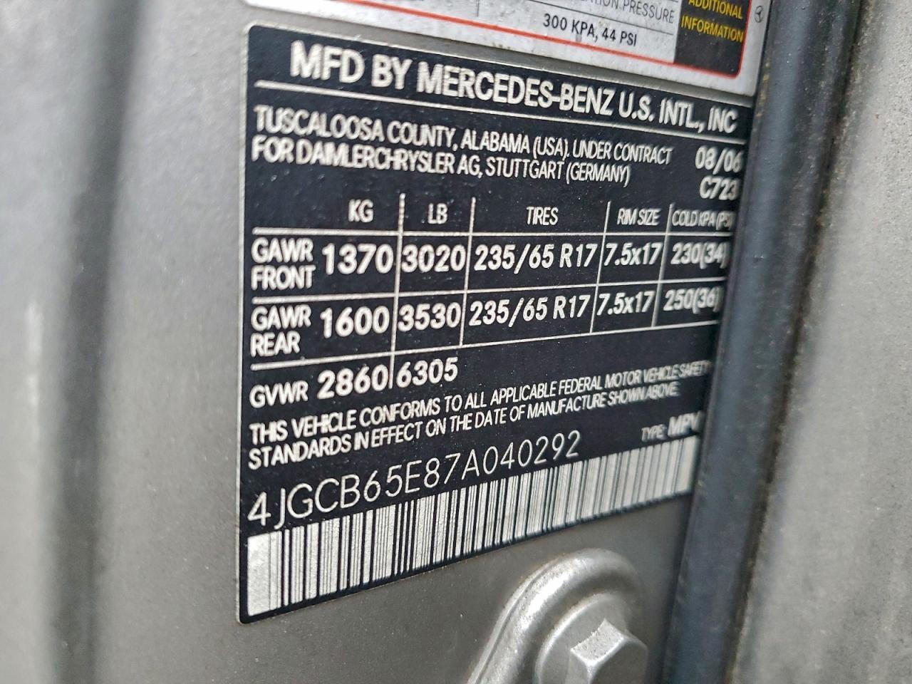 2007 Mercedes-Benz R 350