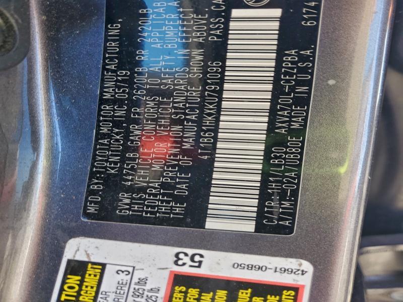 2019 Toyota Camry xse