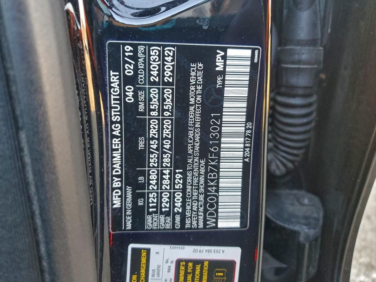 2019 Mercedes-Benz Glc Coupe 300 4matic