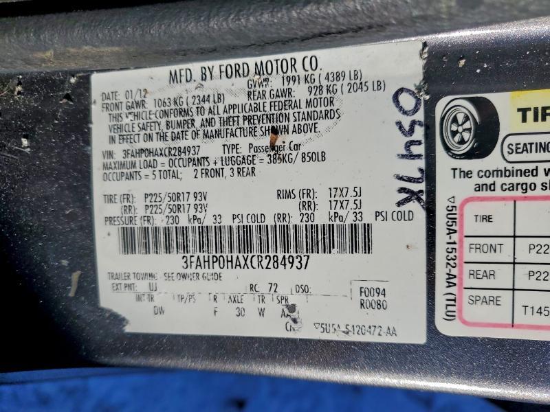 2012 Ford Fusion se