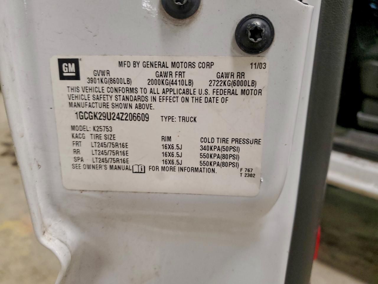 2004 Chevrolet Silverado K2500