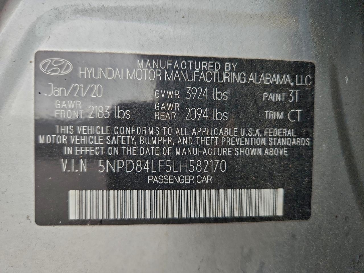 2020 Hyundai Elantra sel