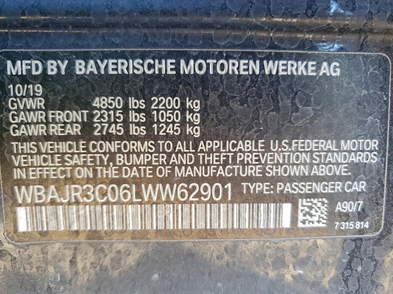 2020 BMW 530 i
