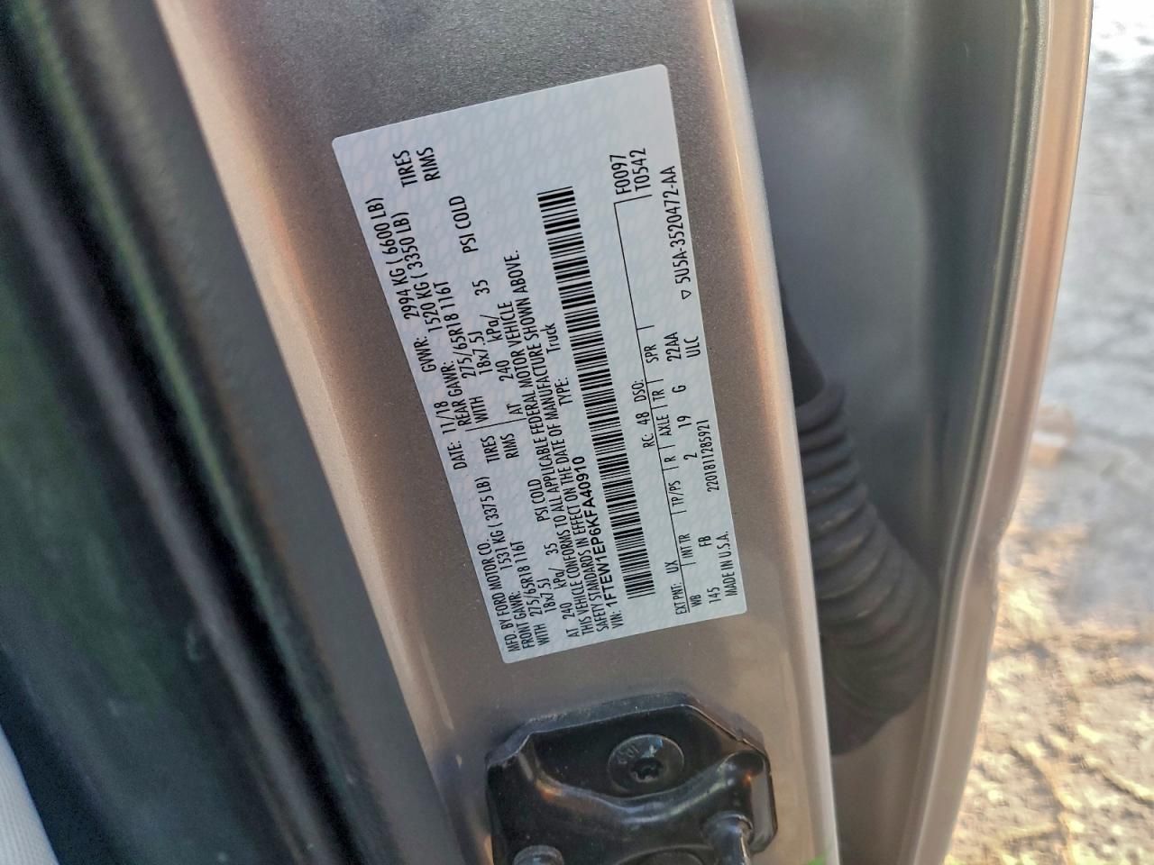 2019 Ford F150 Supercrew