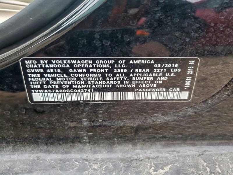 2016 Volkswagen Passat s