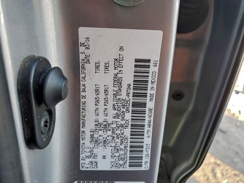 2016 Toyota Tacoma Double cab