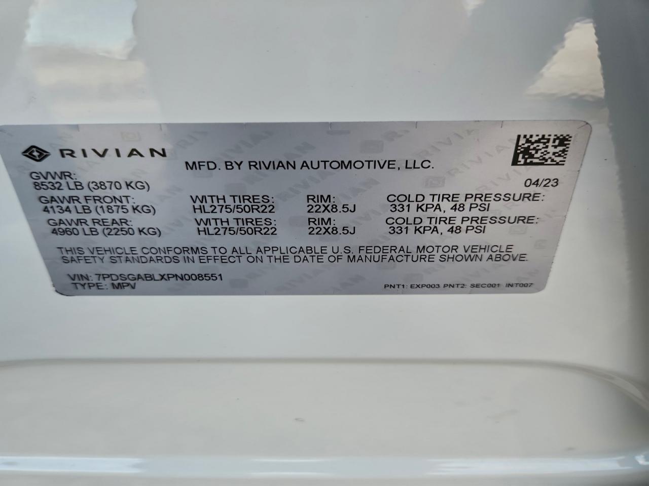 2023 Rivian R1S Launch Edition
