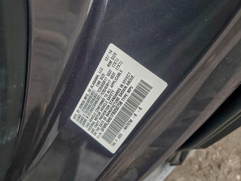 2015 Honda Odyssey exl