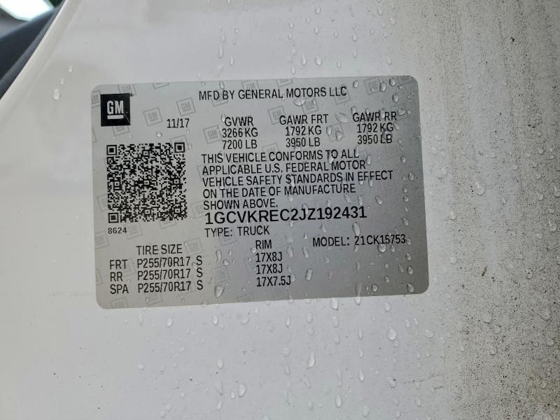 2018 Chevrolet Silverado K1500 lt