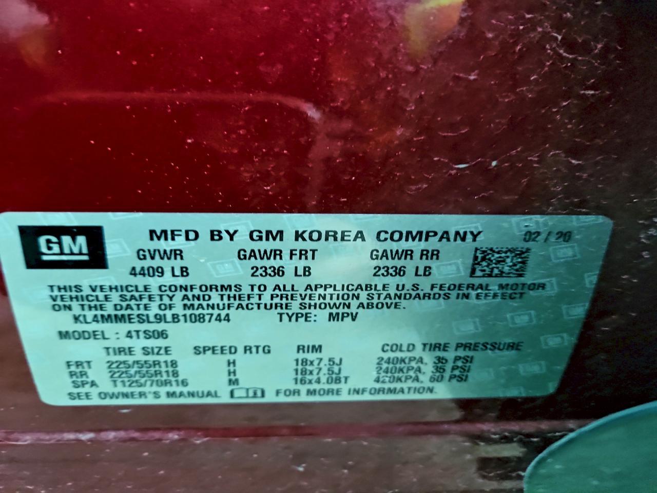 2020 Buick Encore gx Select