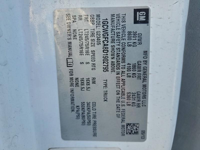 2013 Chevrolet Express G2500