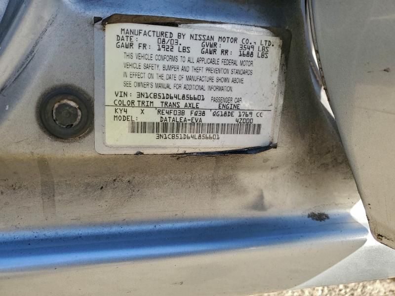 2004 Nissan Sentra 1.8