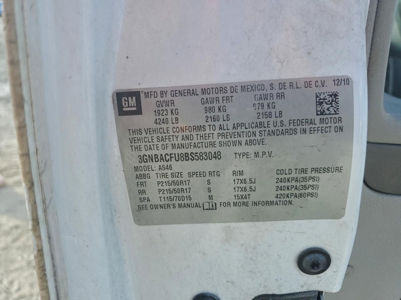 2011 Chevrolet Hhr lt