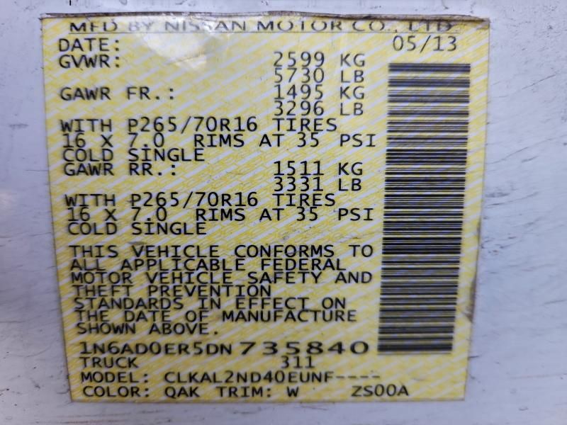 2013 Nissan Frontier s