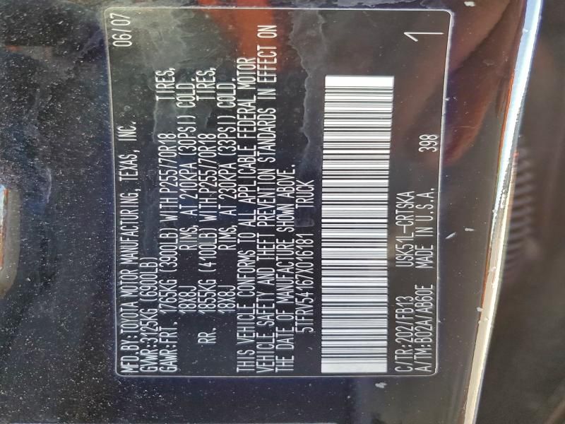 2007 Toyota Tundra Double cab SR5