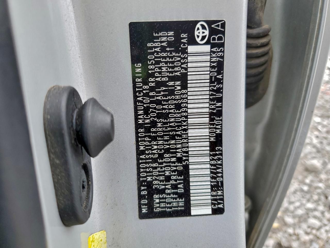 2019 Toyota Corolla l