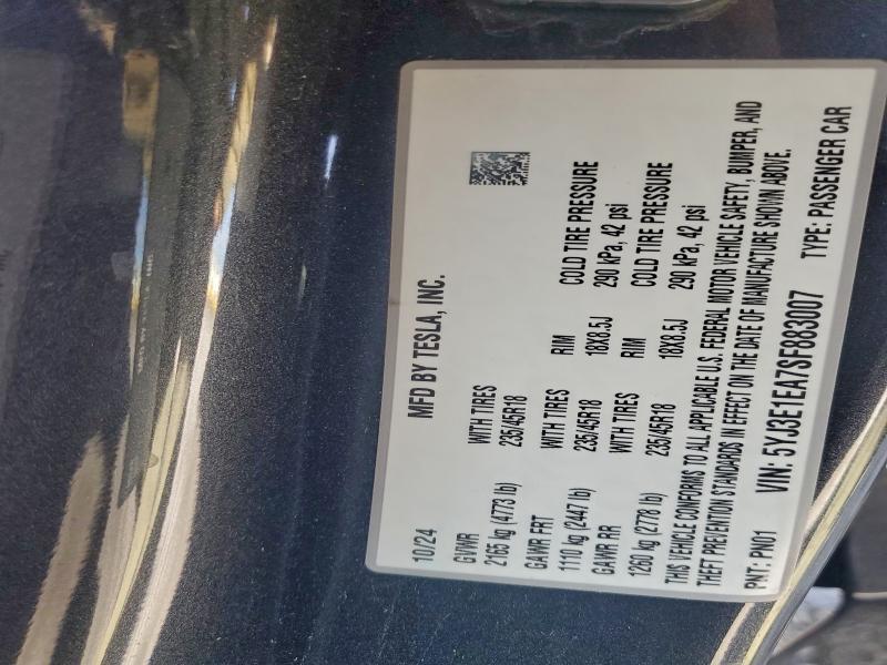 2025 Tesla Model 3