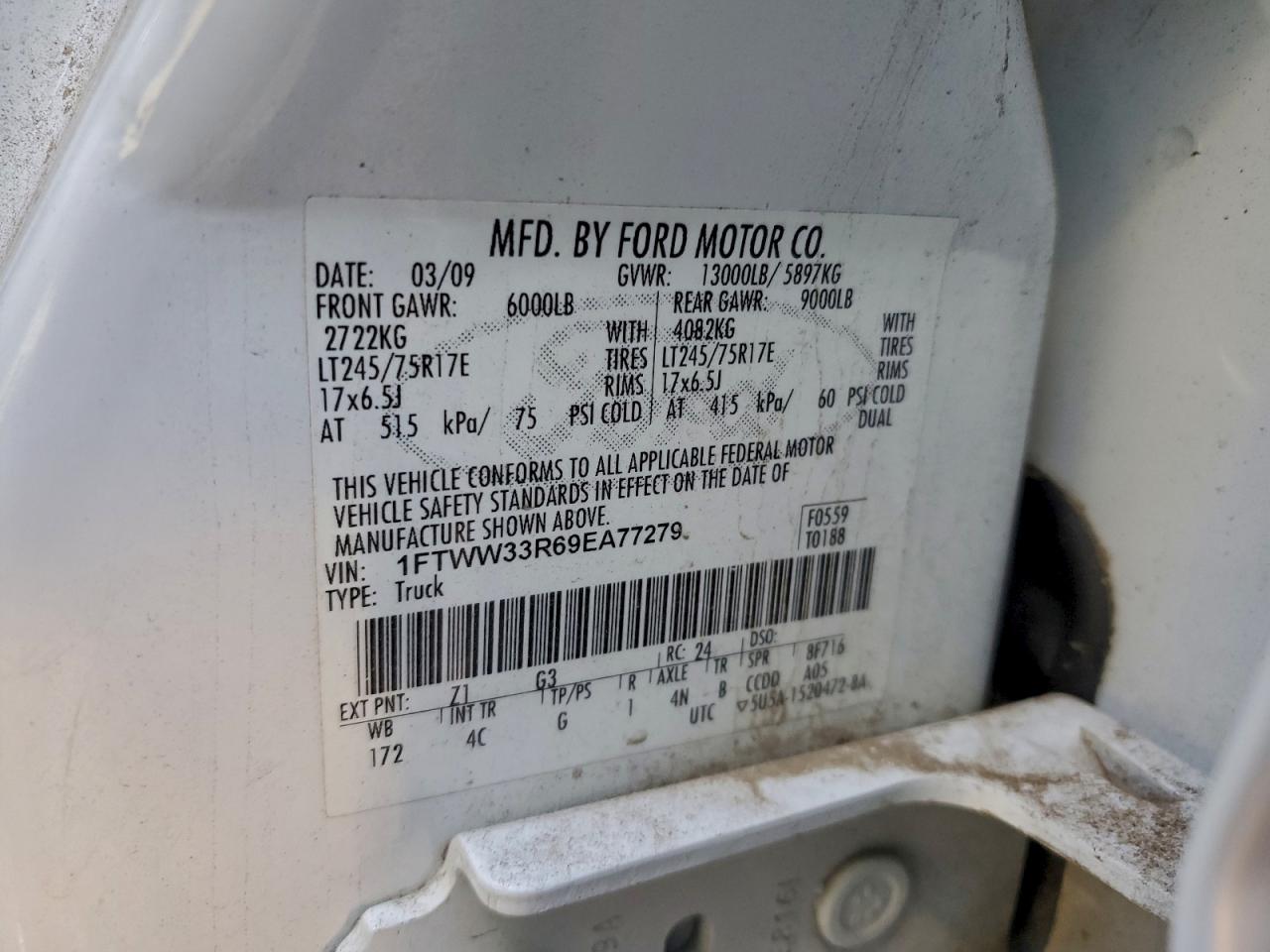 2009 Ford F350 Super Duty