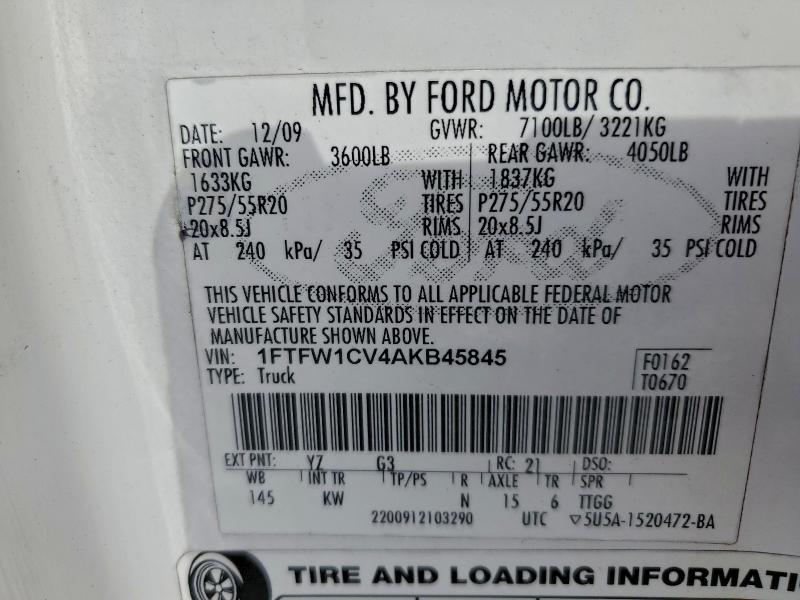 2010 Ford F150 Supercrew